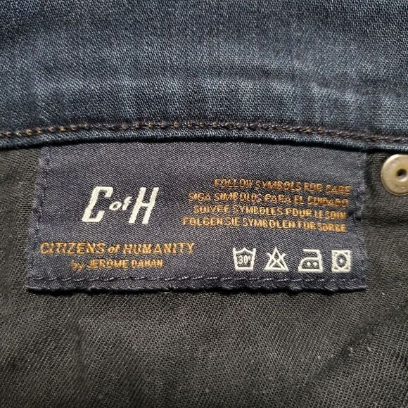 Citizens Of Humanity Ava Capri Jeans Size 26 Low Rise Straight Stretch Raw Hem - Picture 9 of 12